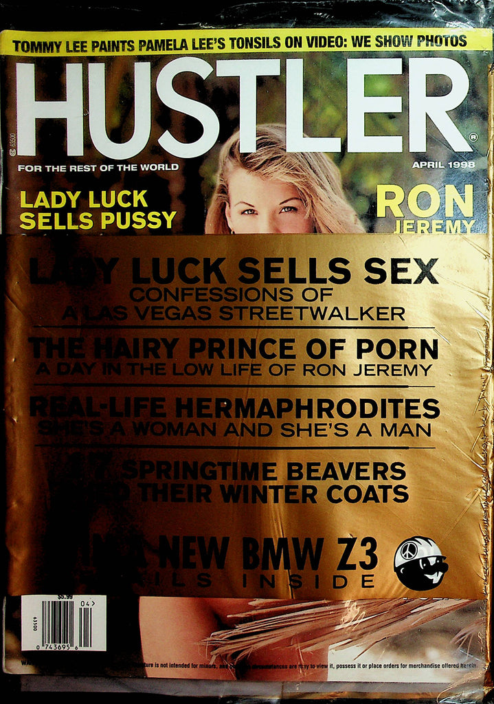 Hustler Magazine Lady Luck Sells Pussy / Ron Jeremy   April 1998 New   011222lm-dm