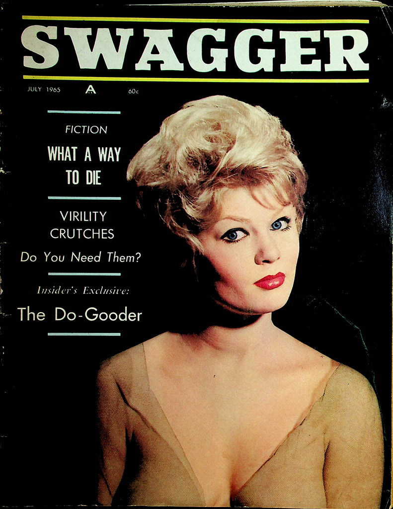 Swagger Vintage Magazine Cover and Centerfold Girl Lisa Gibson July 1965     112021lm-dm
