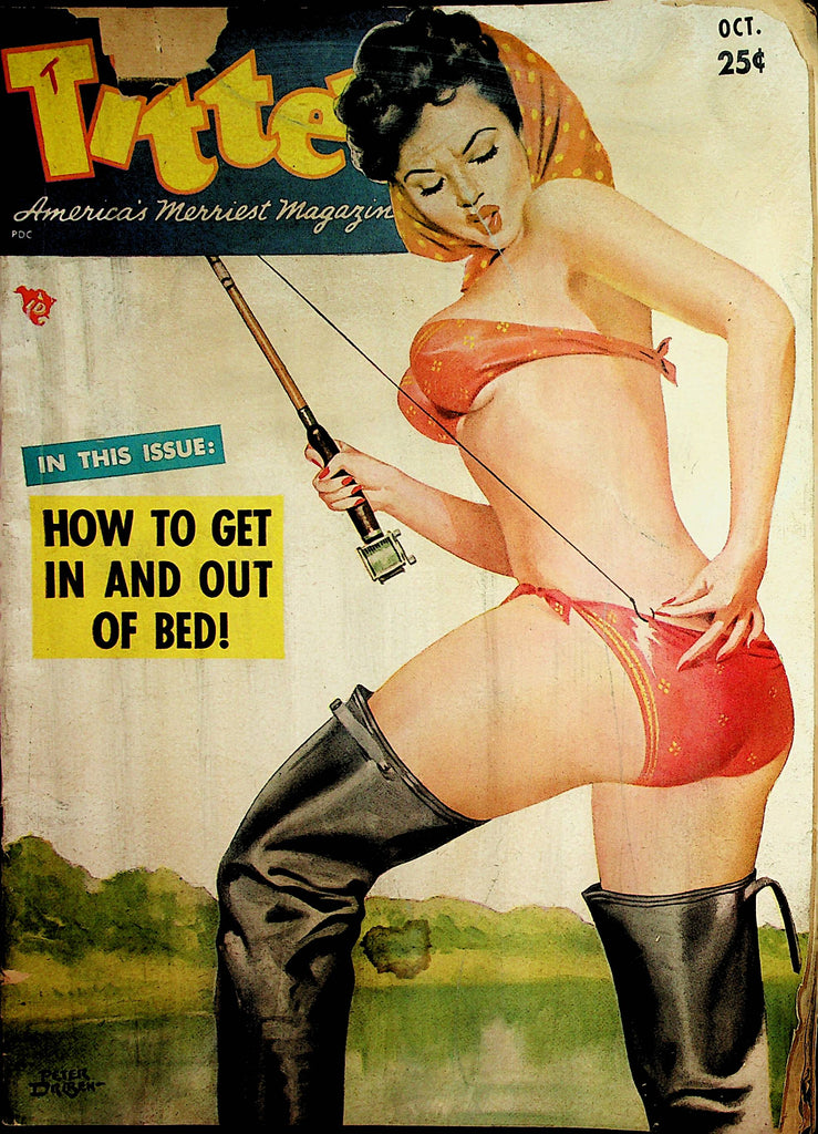 Titter Vintage Magazine Bettie Page  October 1952      021522lm-p