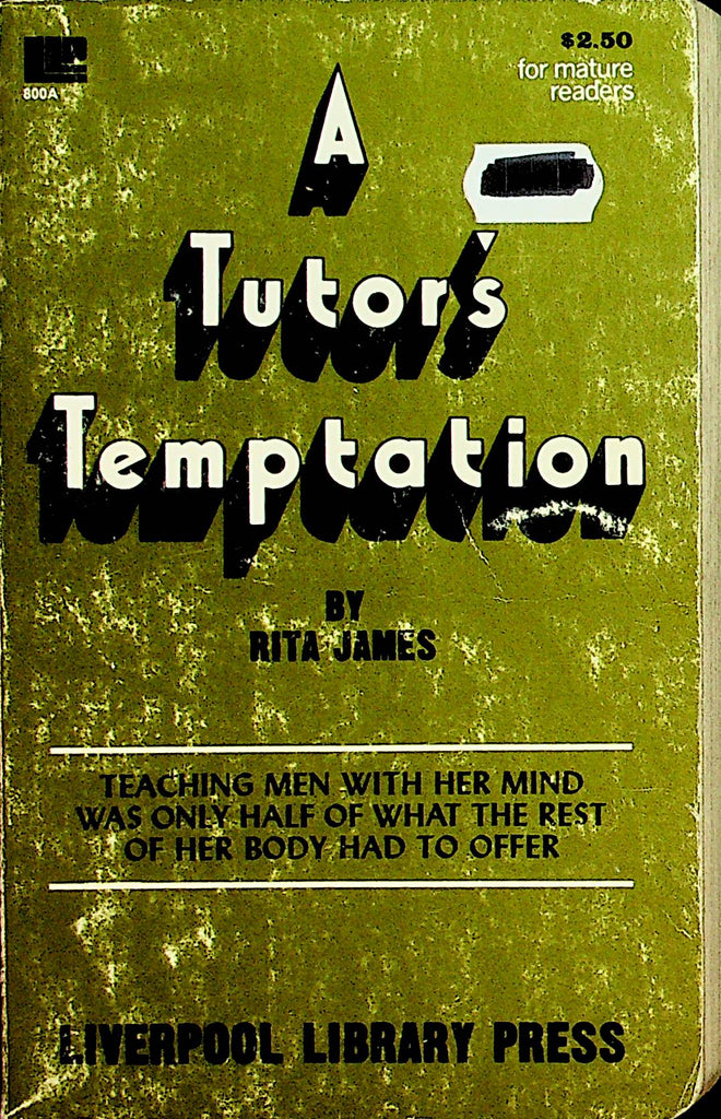 A Tutor's Temptation Novel  1978   by Rita James  092321lm-dm