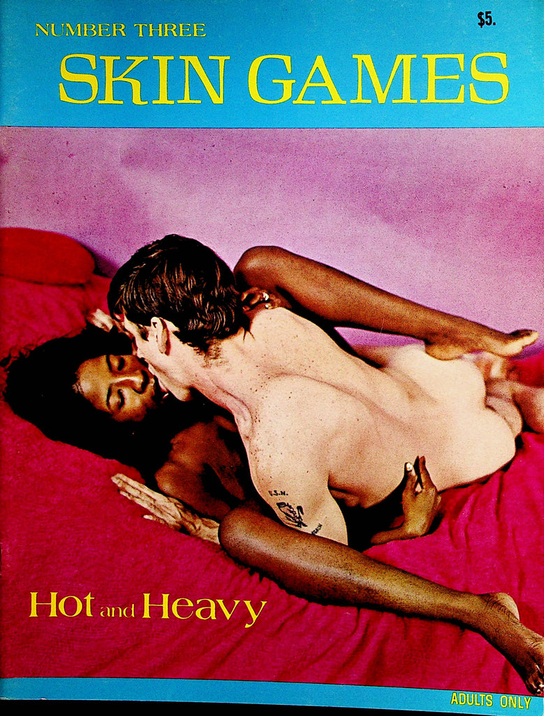 Skin Games Interracial Magazine   Hot and Heavy  #3  1970's    102022lm-p