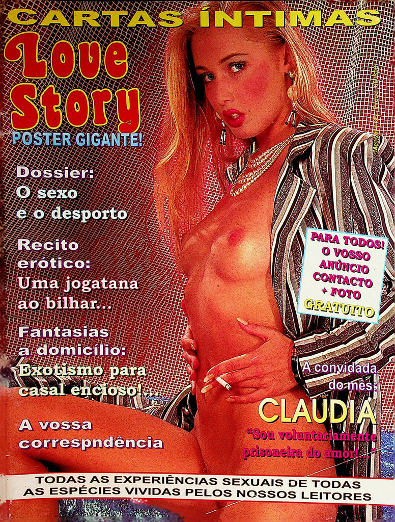 Love Story International Magazine  Covergirl Claudia  #17 1990's     091522lm-p