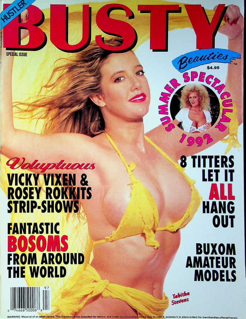 Hustler Busty Beauties Magazine Vicky Vixen & Rosey Rokkits & Tabitha Stevens Summer Special 1992 030123RP