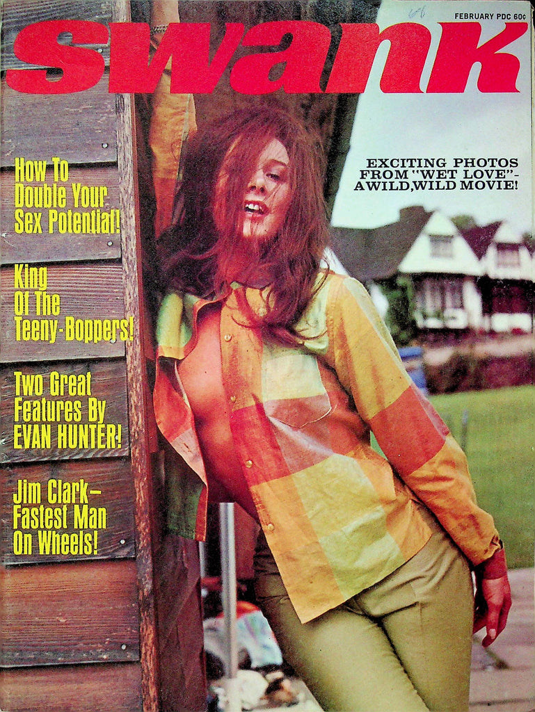 Swank Magazine Evan Hunter & Jim Clark February 1968 061322RP