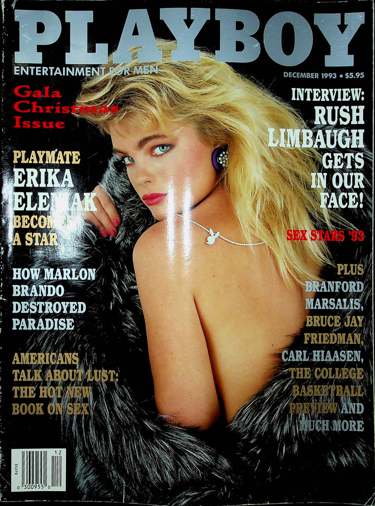 Playboy Magazine Erika Eleniak & Rush Limbaugh Christmas Issue December 1993 011923RP