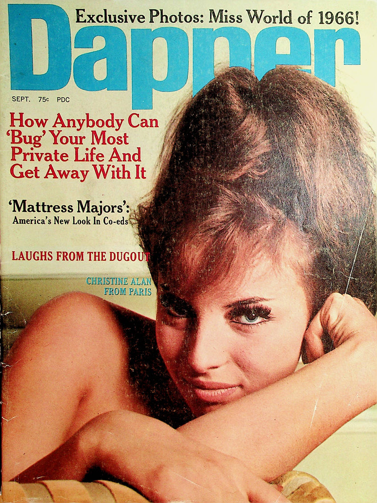 Dapper Magazine  Christine Alan From Paris /  Miss World of 1966   September 1966     041922lm-p