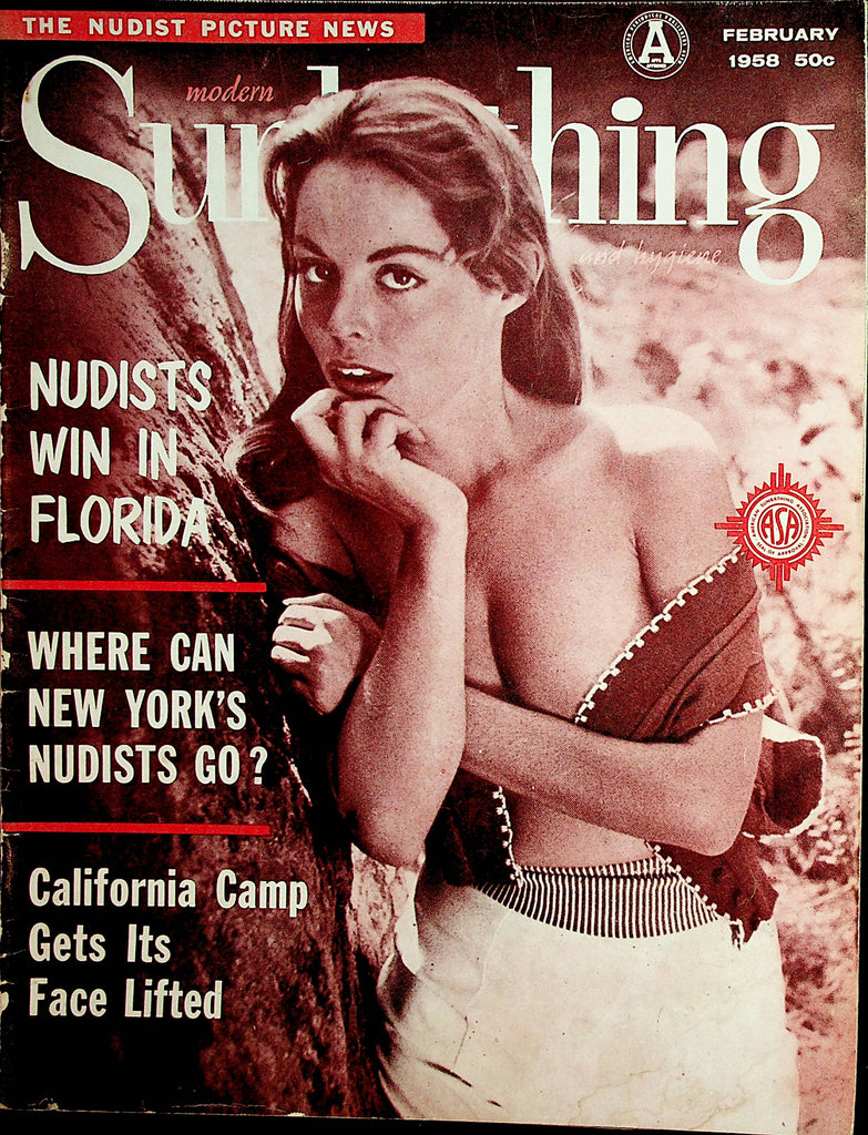 Modern Sunbathing Magazine  Where Can New York's Nudists Go  February 1958   030422lm-p