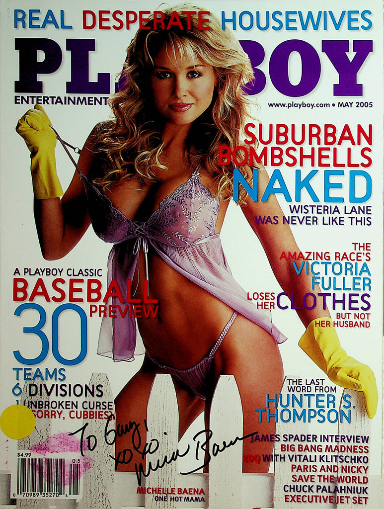 Autographed Playboy Magazine  Michelle Baena  w/COA  May 2005    041522lm-p
