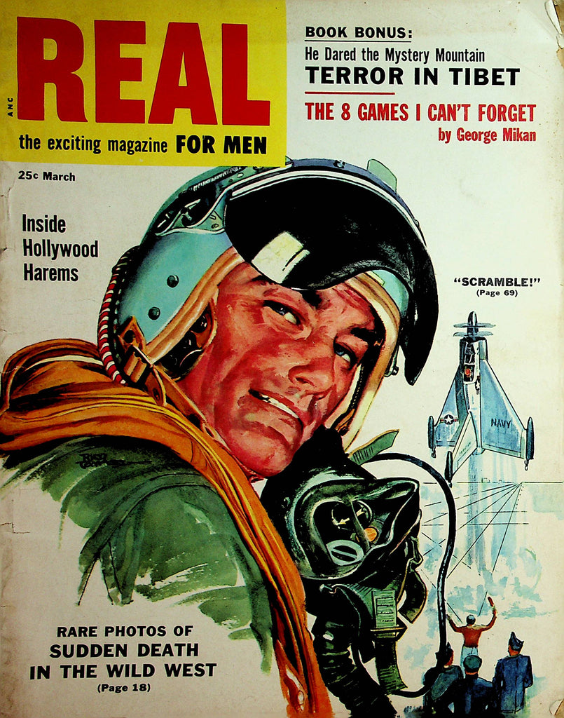Real For Men Vintage Magazine  Centerfold Joan Collins   March 1955    112421lm-dm