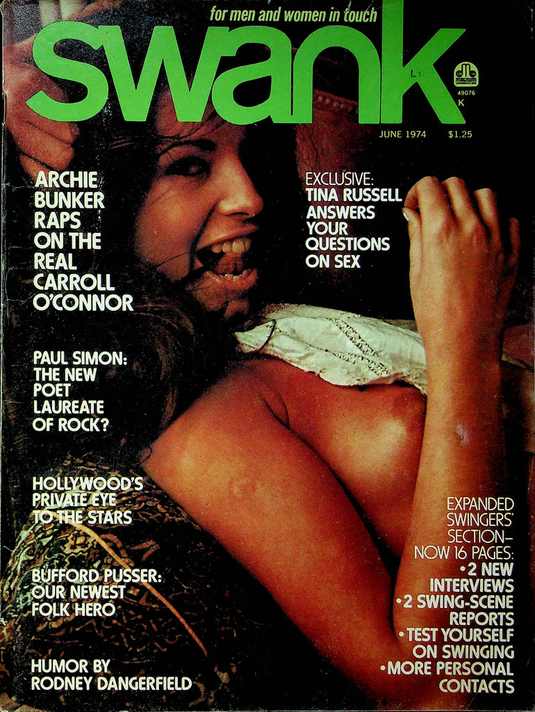 Swank Magazine Tina Russell & Paul Simon June 1974 032023RP