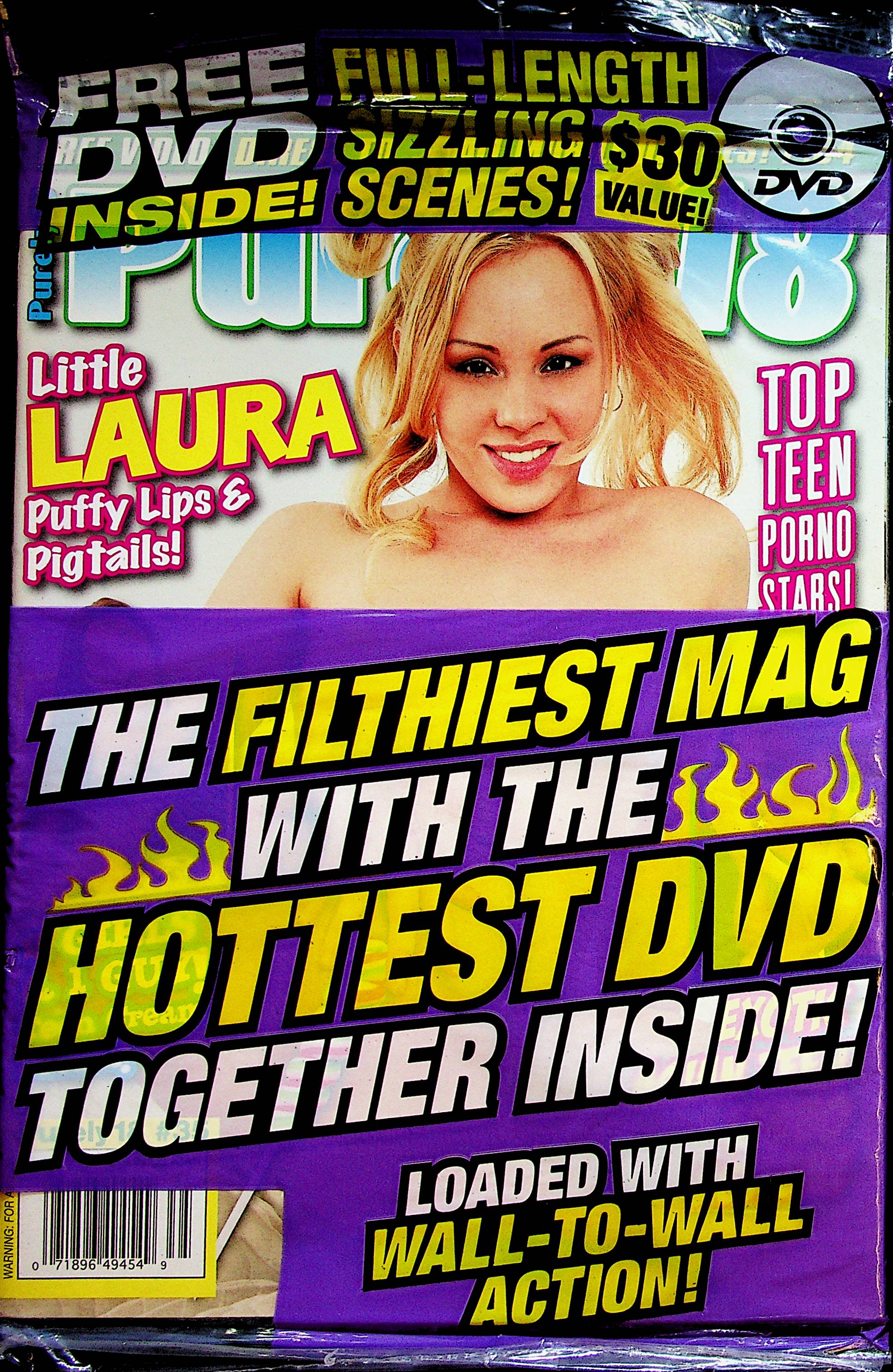 Purely 18 Magazine Little Laura : Puffy Lips & Pigtails! #35 w/DVD new –  Mr-Magazine