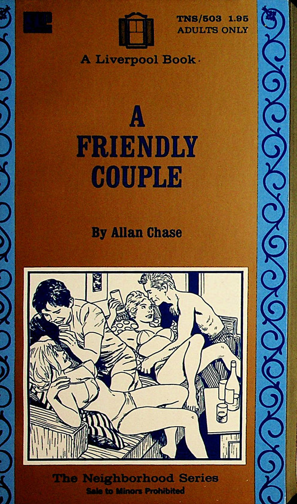 A Friendly Couple Adult Novel by Allan Chase  1971  Liverpool Book   092221lm-dm
