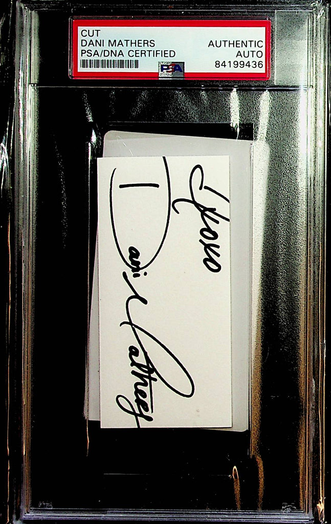Playboy Playmate Dani Mathers Autographed Cut PSA Authentic 011323lm-p