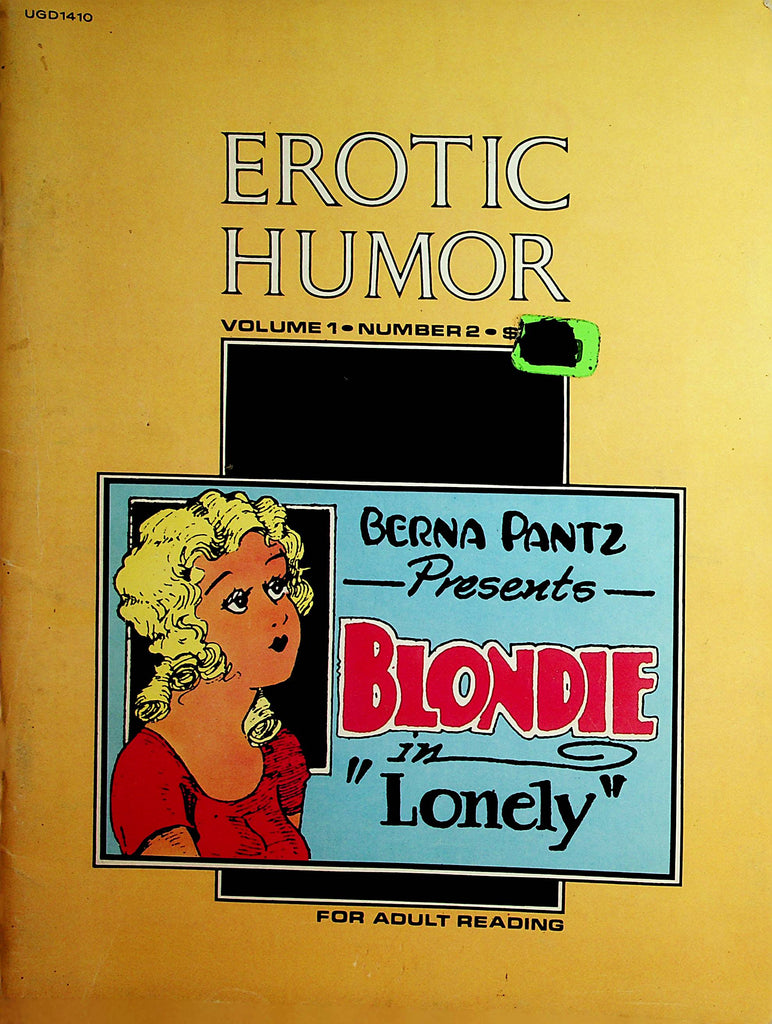 Erotic Humor Magazine  Blondie in "Lonely"  vol.1 #2  1970's    021622lm-p