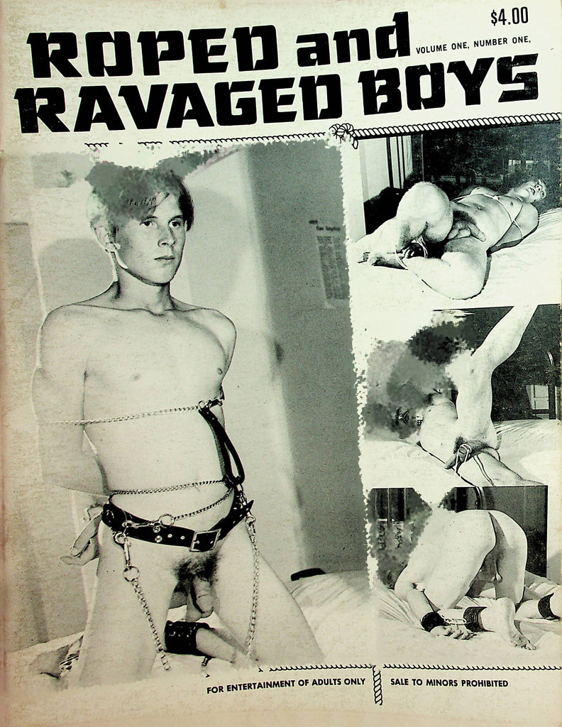 Roped And Ravaged Boys Bondage Magazine  vol.1 #1  1970's  18+   122721lm-dm