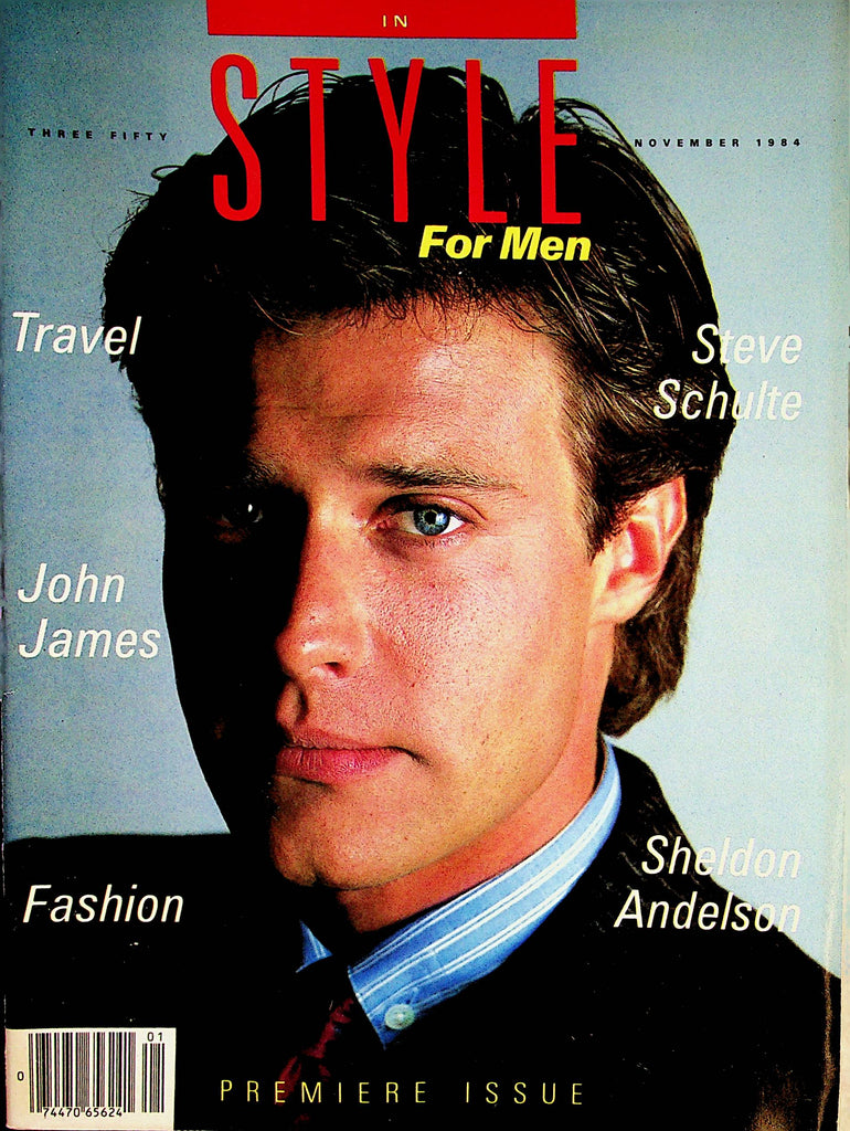 Style For Men Fashion Magazine   John James  November 1984  Premiere Issue   050422lm-p