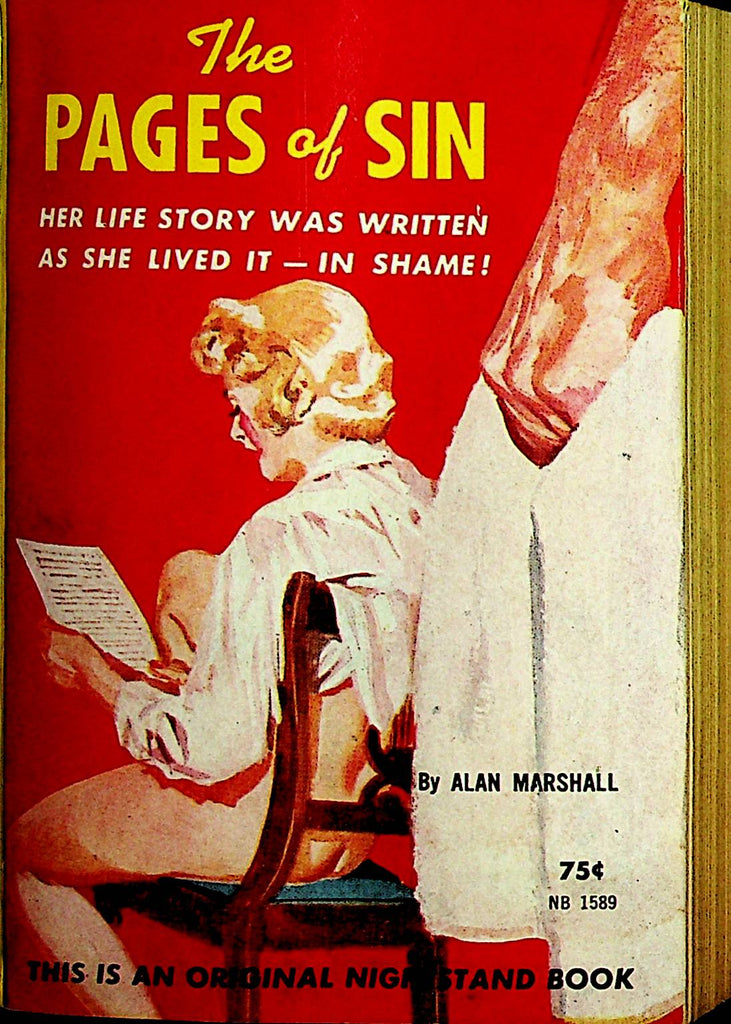 The Pages Of Sin Novel  by Alan Marshall  1962 Original Nightstand Book   110721lm-dm