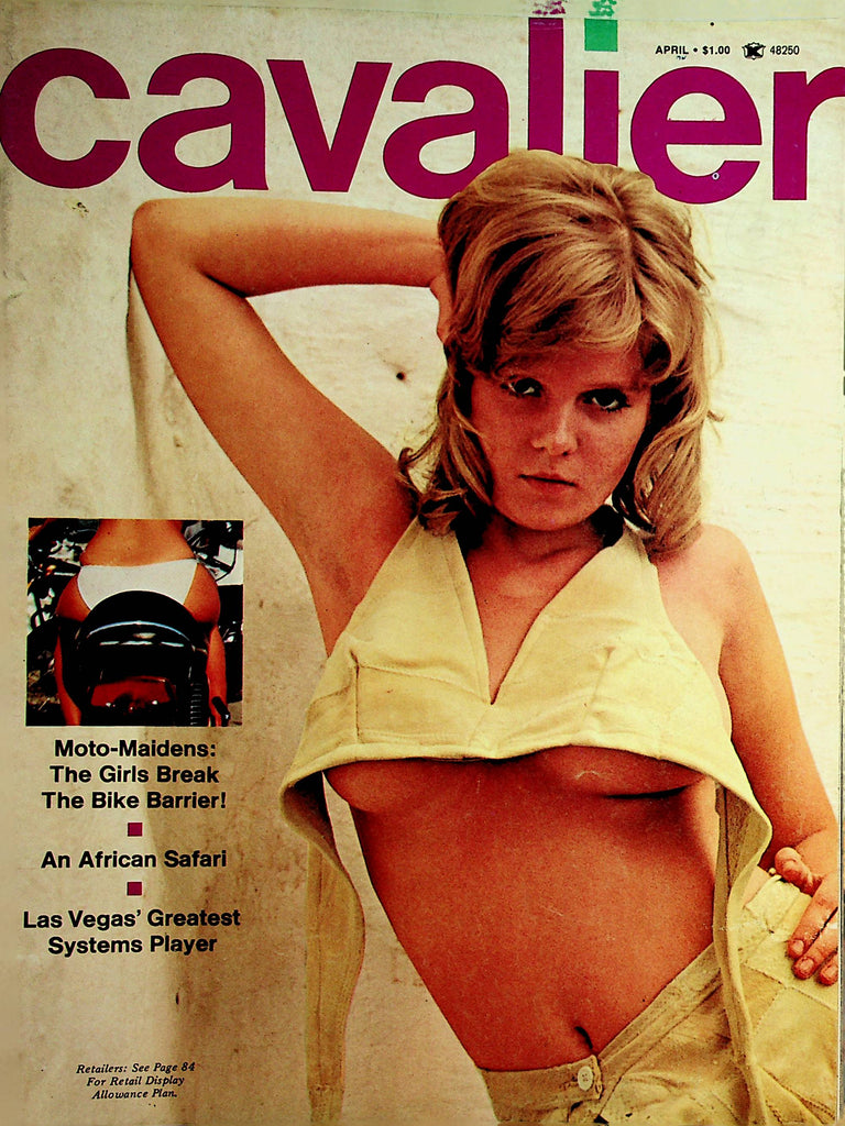 Cavalier Busty Vintage Magazine  Roberta Pedon Centerfold   April 1974    101421lm-dm