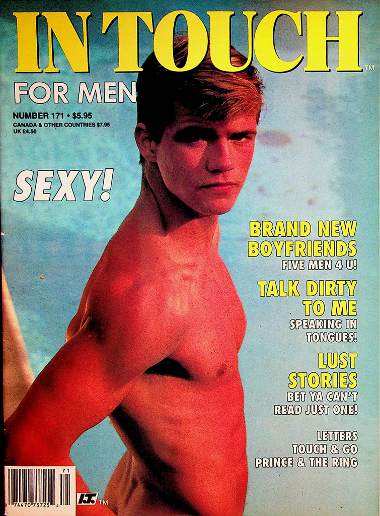 In Touch For Men Gay Magazine   Coverguy Sean Hunter  #171 1991   081322lm-p2