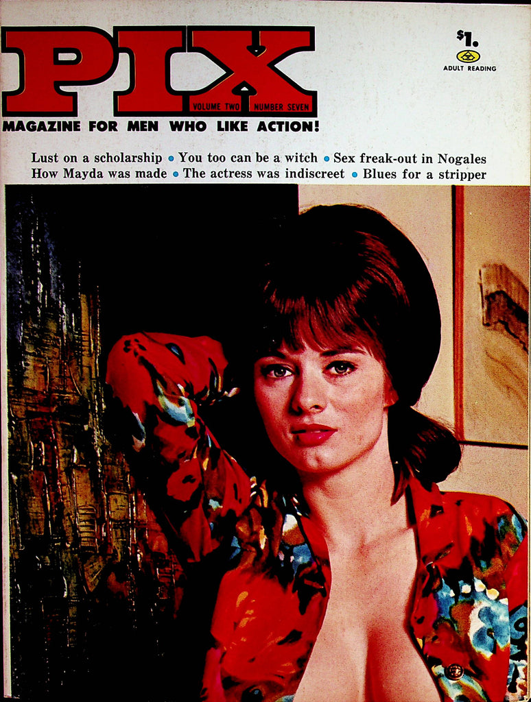 Pix Busty Magazine   Covergirl Grace Stockwell / Teri Martine  vol.2 #7 1968  062322lm-p