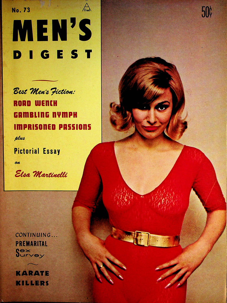 Men's Digest  Magazine  Covergirl Gillian Evans  #73  1966        072522lm-p