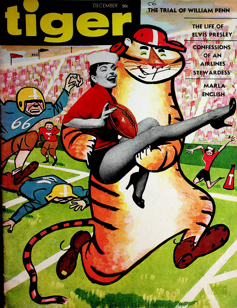 Tiger Vintage Magazine  Marla English / The Life Of Elvis Presley  December 1956   081222lm-p