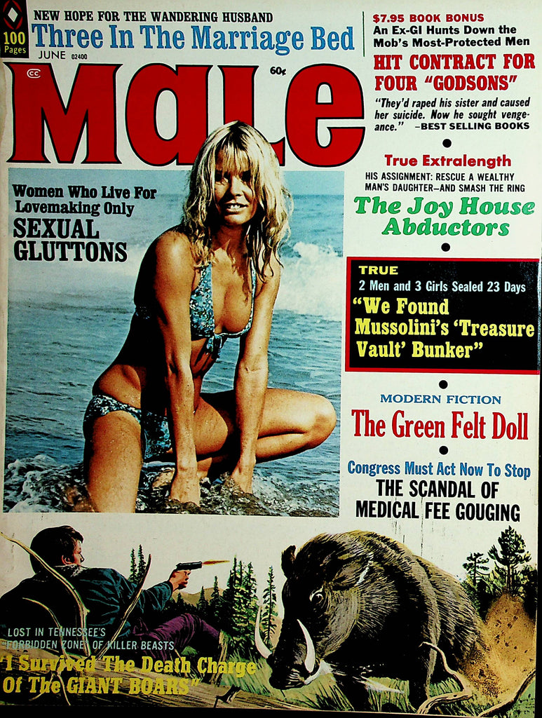 Male Vintage Magazine  Women Who Live For Lovemaking Sexual Gluttons  June 1972    012522lm-dm