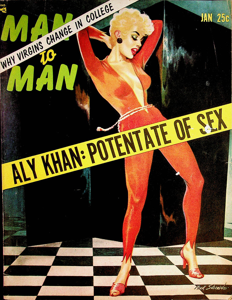 Man To Man Vintage Magazine   Vera Droix - Miss Pretzel  January 1955     070122lm-p2