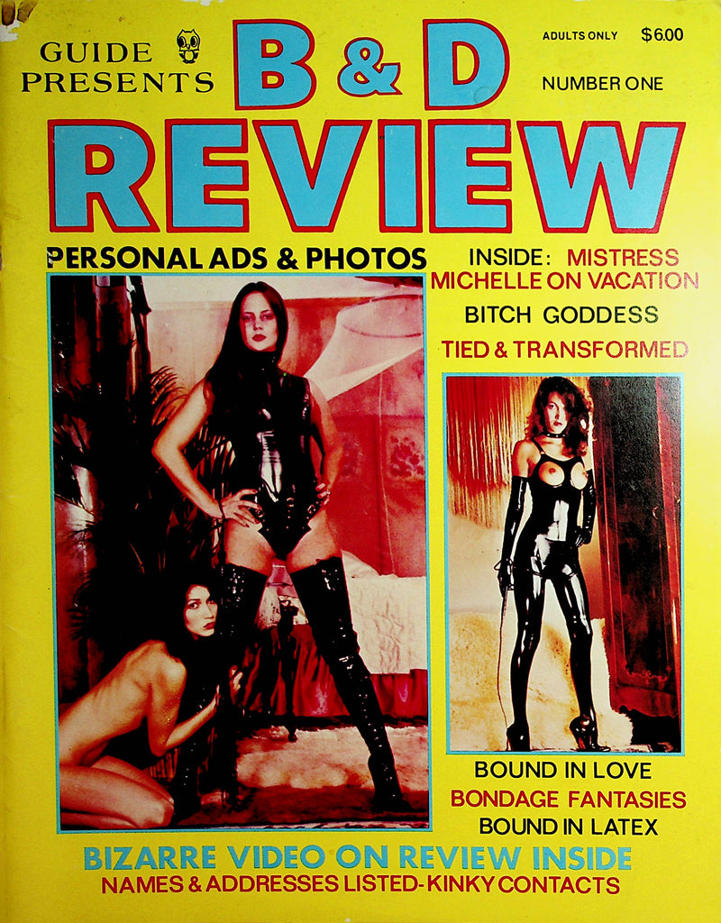 B & D Review Magazine  Mistress Michelle / Bitch Goddess  #1 1982    082421lm-dm2