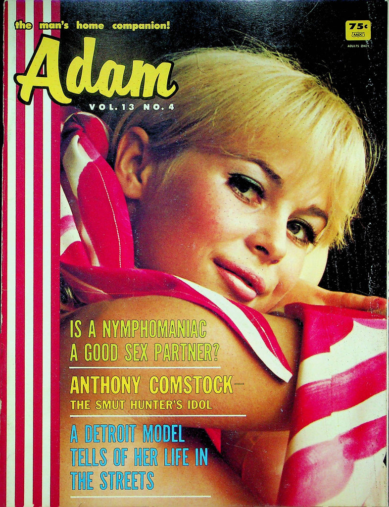 Adam Magazine Anthony Comstock & Flo Janess Vol.13 No.4 1969 061622RP