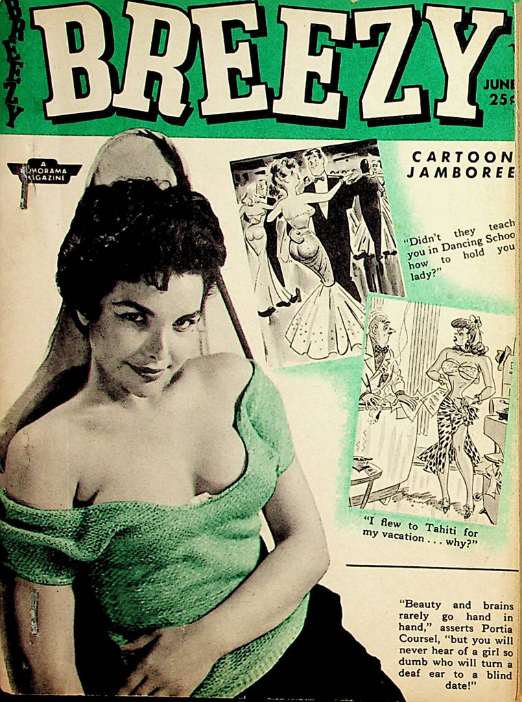 Breezy Vintage Digest  Gals & Humor / Betty Page  June 1955  by Humorama    032322lm-p