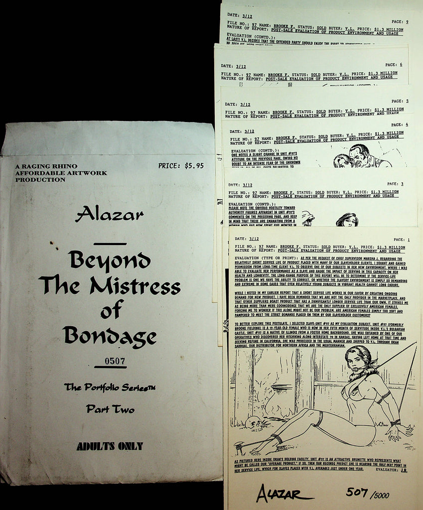 Alazar - Beyond The Mistress Of Bondage Portfolio Series  Part 2  Serial #0507 1970's  123021lm-dm