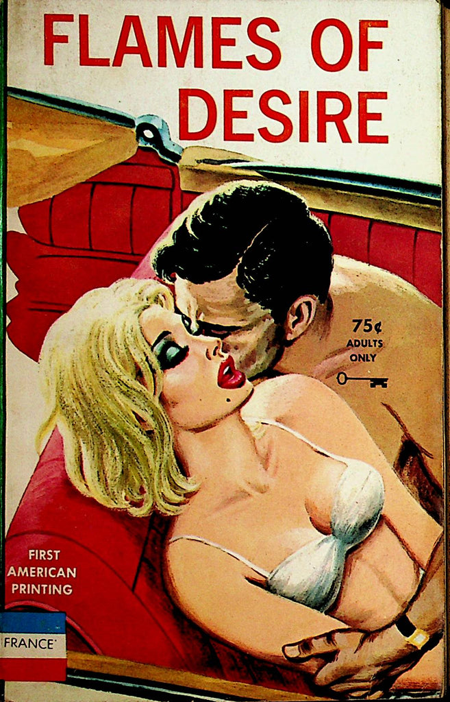 Flames Of Desire Novel  by M.J. Deer 1963 1st  American Printing  France Book       110521lm-dm