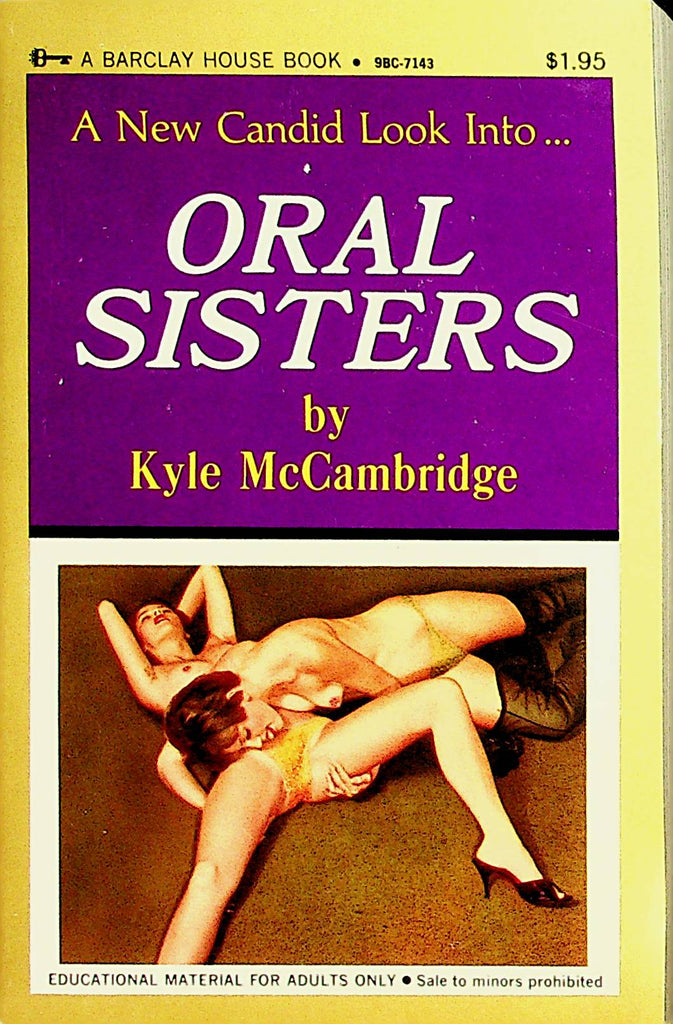Oral Sisters Novel by Kyle McCambridge  1971  Barclay House Book   092221lm-dm2