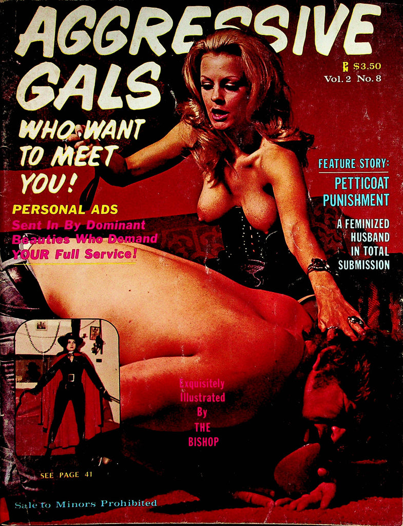 Aggressive Gals... Who Want To Meet You! Contact Magazine  Dominant Women vol.2 #8 1974 by HOM    122422lm-p