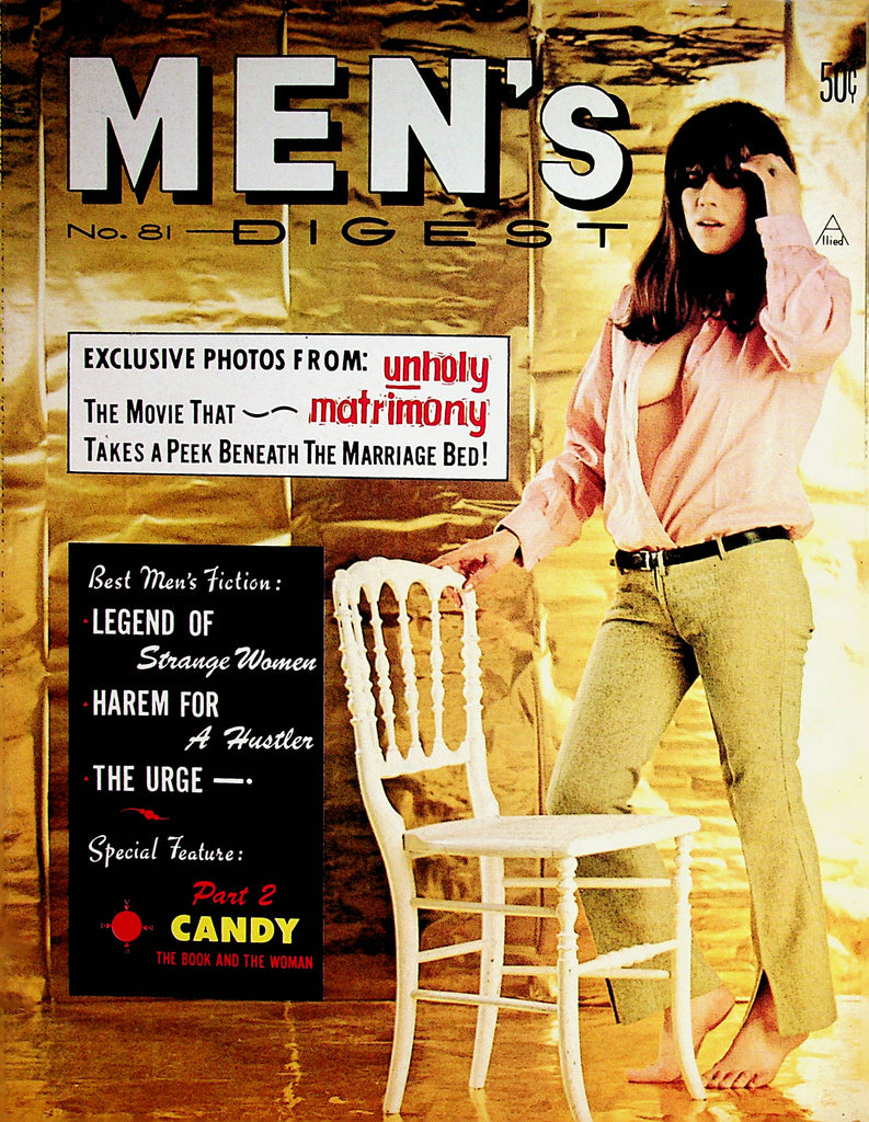 Men's Digest Magazine  Covergirl Penny West / Unholy Matrimony  #81 1967     062222lm-p