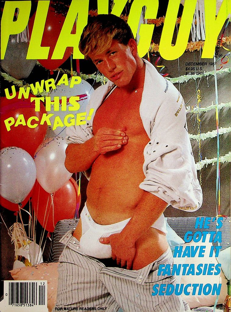 Playguy Gay Magazine  Unwrap This Package!  December 1987    080522lm-p