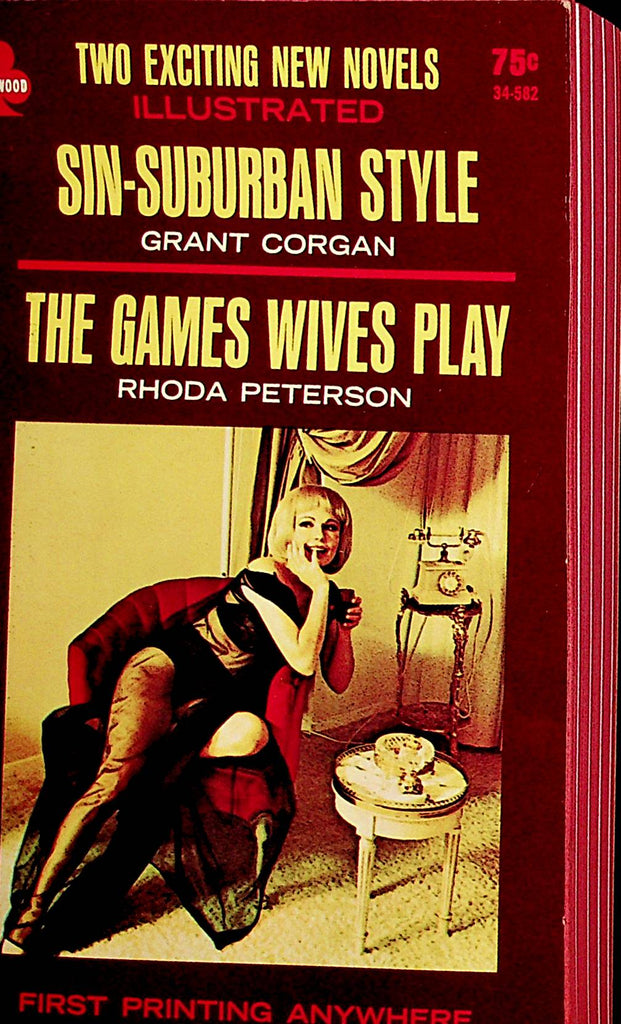 Sin-Suburban Style / The Games Wives Play Double Novel 1966 1st Printing  Midwood     110521lm-dm2