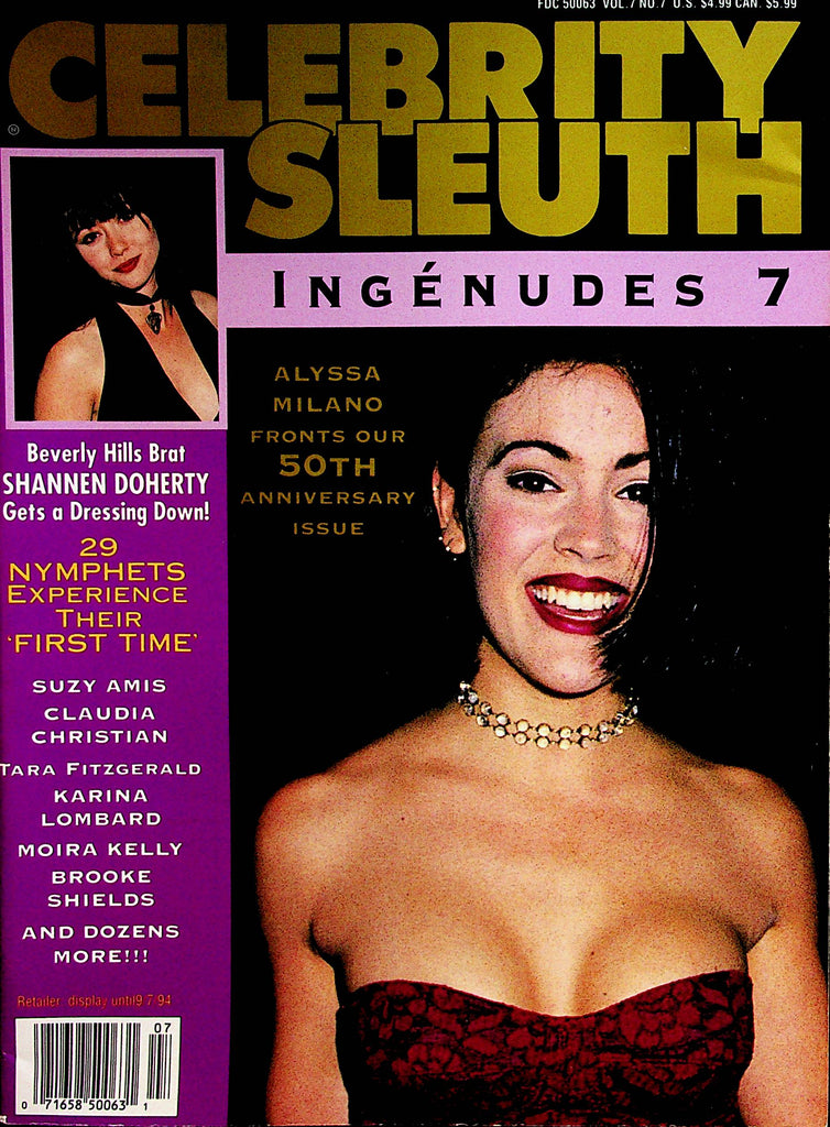 Celebrity Sleuth Magazine  Alyssa Milano / Shannen Doherty  vol.7 #7 1994    100522lm-p3