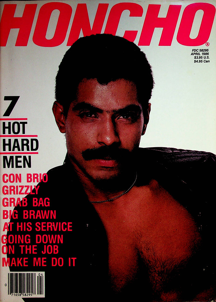 Honcho Gay Magazine  Cover Guy - Con Brio  April 1986      080422lm-p2