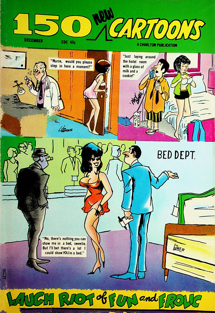 150 New Cartoons Vintage Magazine  Laugh Riot Of Fun And Frolic  December 1971   100421lm-dm