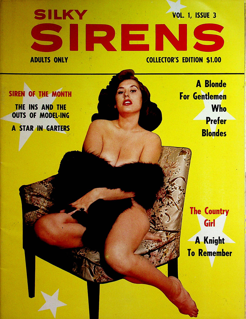 Silky Sirens Vintage Magazine   Siren Of The Month Margie Monet  vol.1 #3 1963    032823lm-p