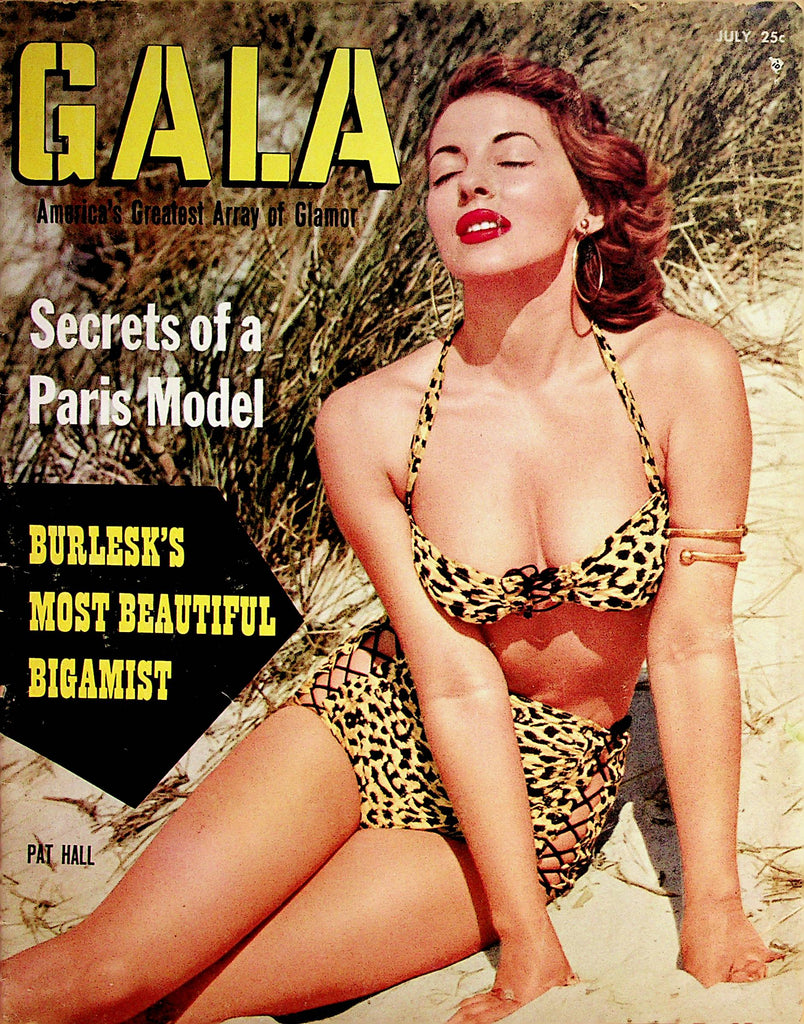 Gala Magazine  Covergirl Pat Hall  July 1955  / Secrets Of A Paris Model  July 1955       070122lm-p2