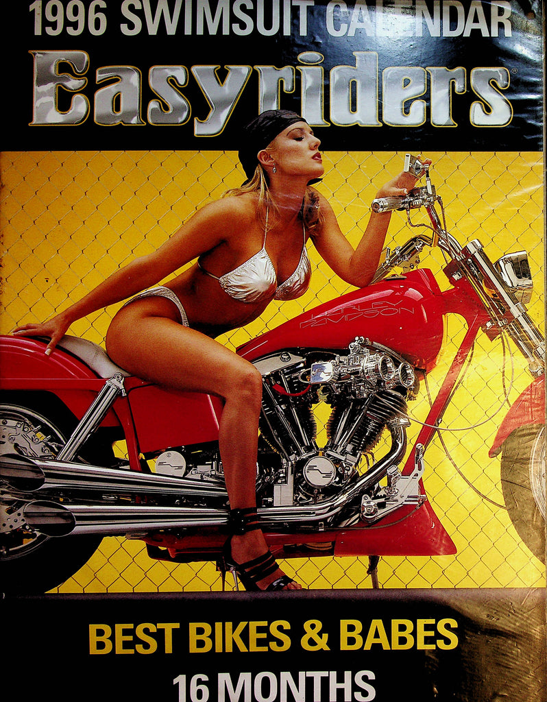 Easyriders 1996 Swimsuit 16-Month Oversized Wall Calendar  16" x 11"  Best Bikes & Babes  New     041923lm-pcal
