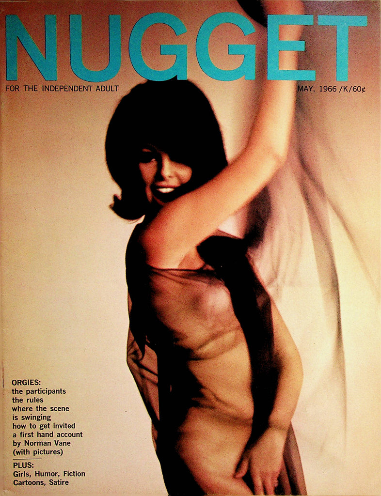 Nugget Busty Magazine  Orgies /  Centerfold Girl Suzanne Brossard  May 1966    071822lm-p