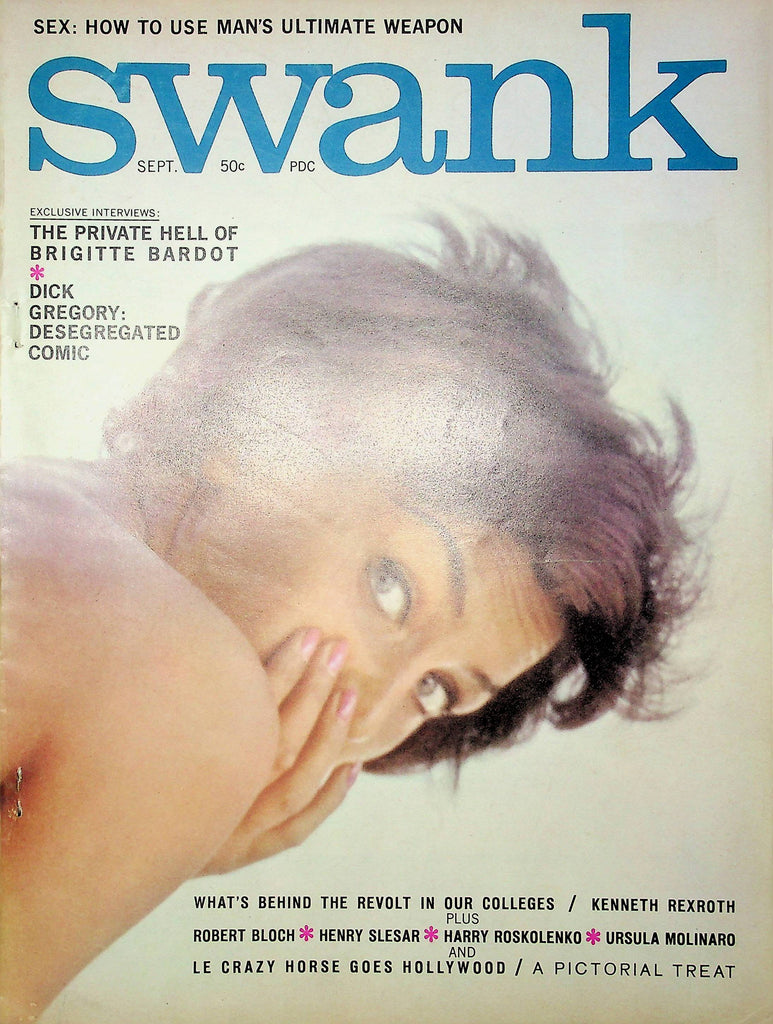 Swank Magazine Brigitte Bardot & Kenneth Rexroth September 1961 012323RP