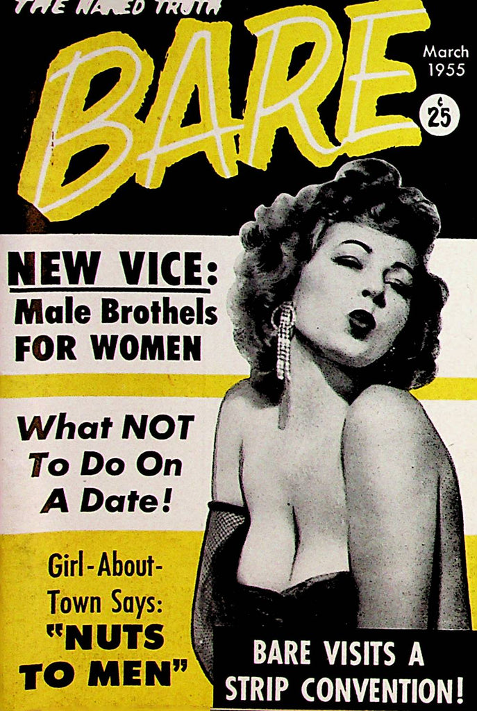 Bare Digest  Covergirl Jeanine France  March 1955 090322lm-p