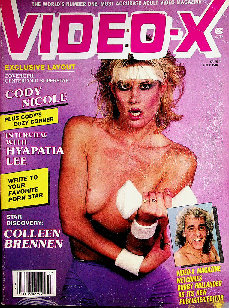 Video-X Magazine   Covergirl Cody Nicole /  Colleen Brennen  July 1984   091222lm-p