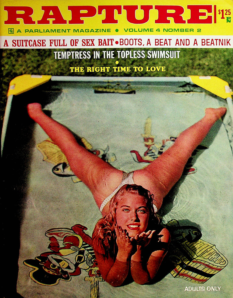 Rapture Busty Magazine  Jinny Temptress In Topless Swimsuit  vol.4 #2  1964  Parliament Publication    071422lm-p2