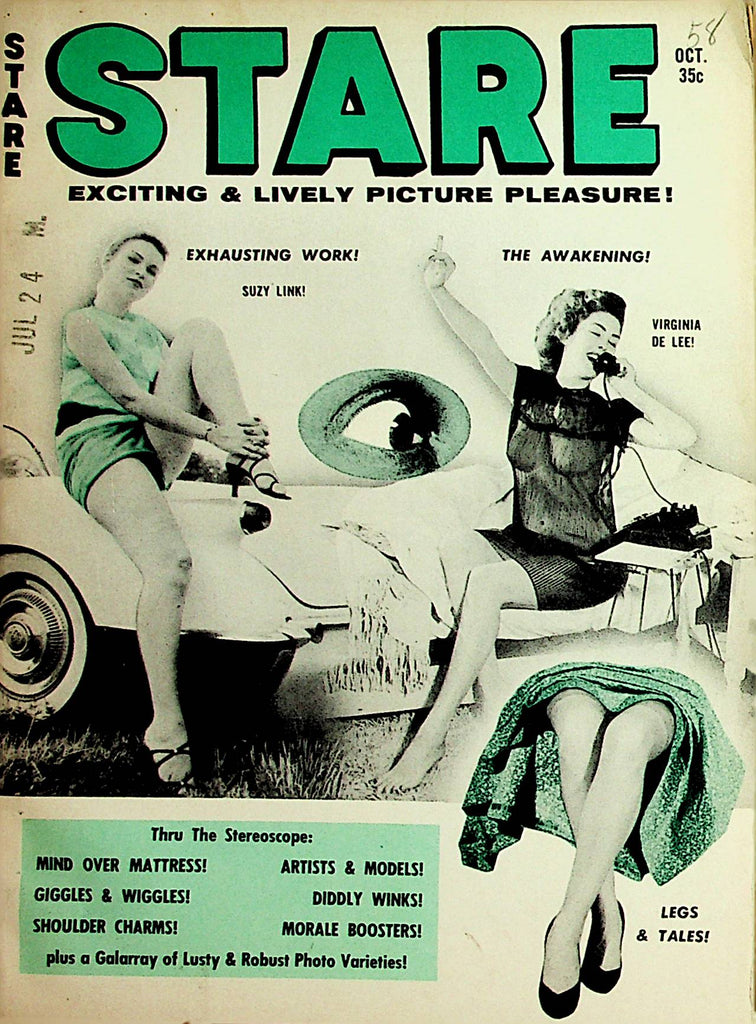 Stare Vintage Digest   Covergirls Suzy Link & Virginia De Lee  October 1958    032322lm-p